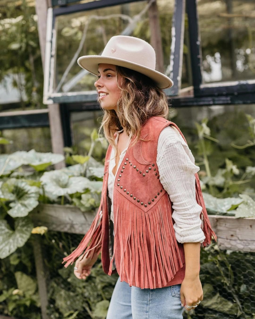 boho chic fall outfits 2026 Fringe Suede Vests That Bring Western Boho to Life