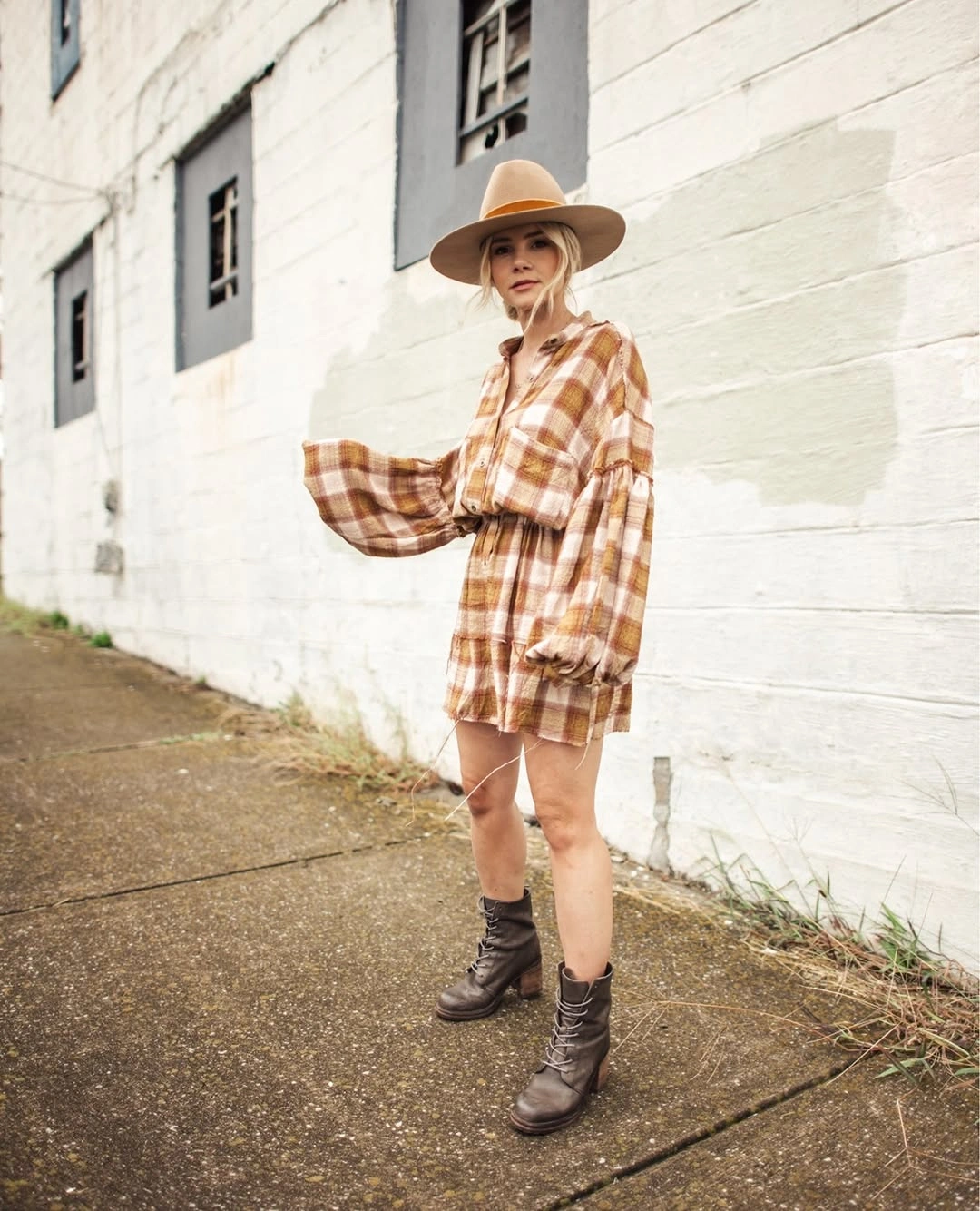 boho chic fall outfits 2026 Plaid Shirt Dresses That Blend Rustic and Modern Influences