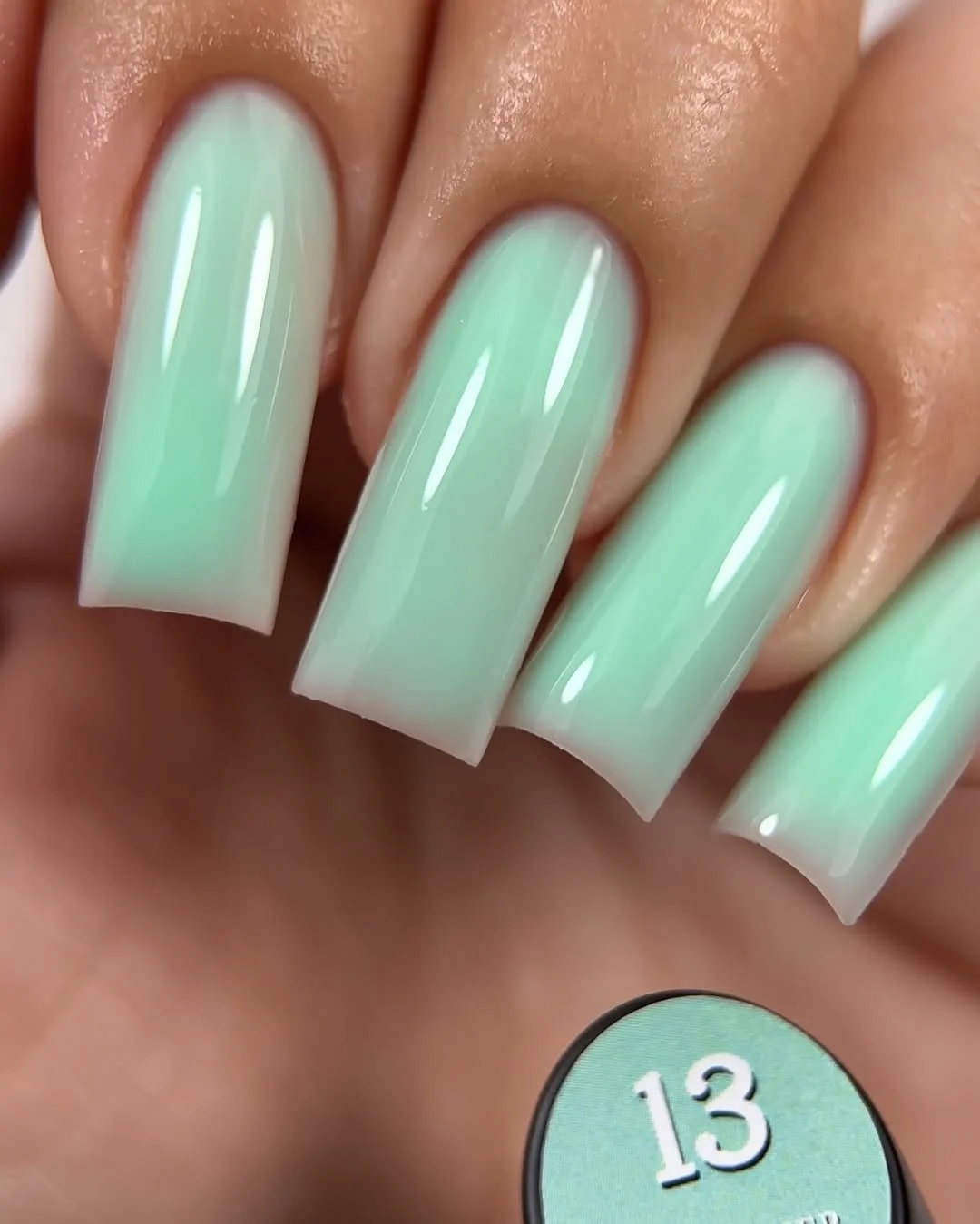 bright summer nails 2026 Mint Glow Ombre for Effortless Summer Energy