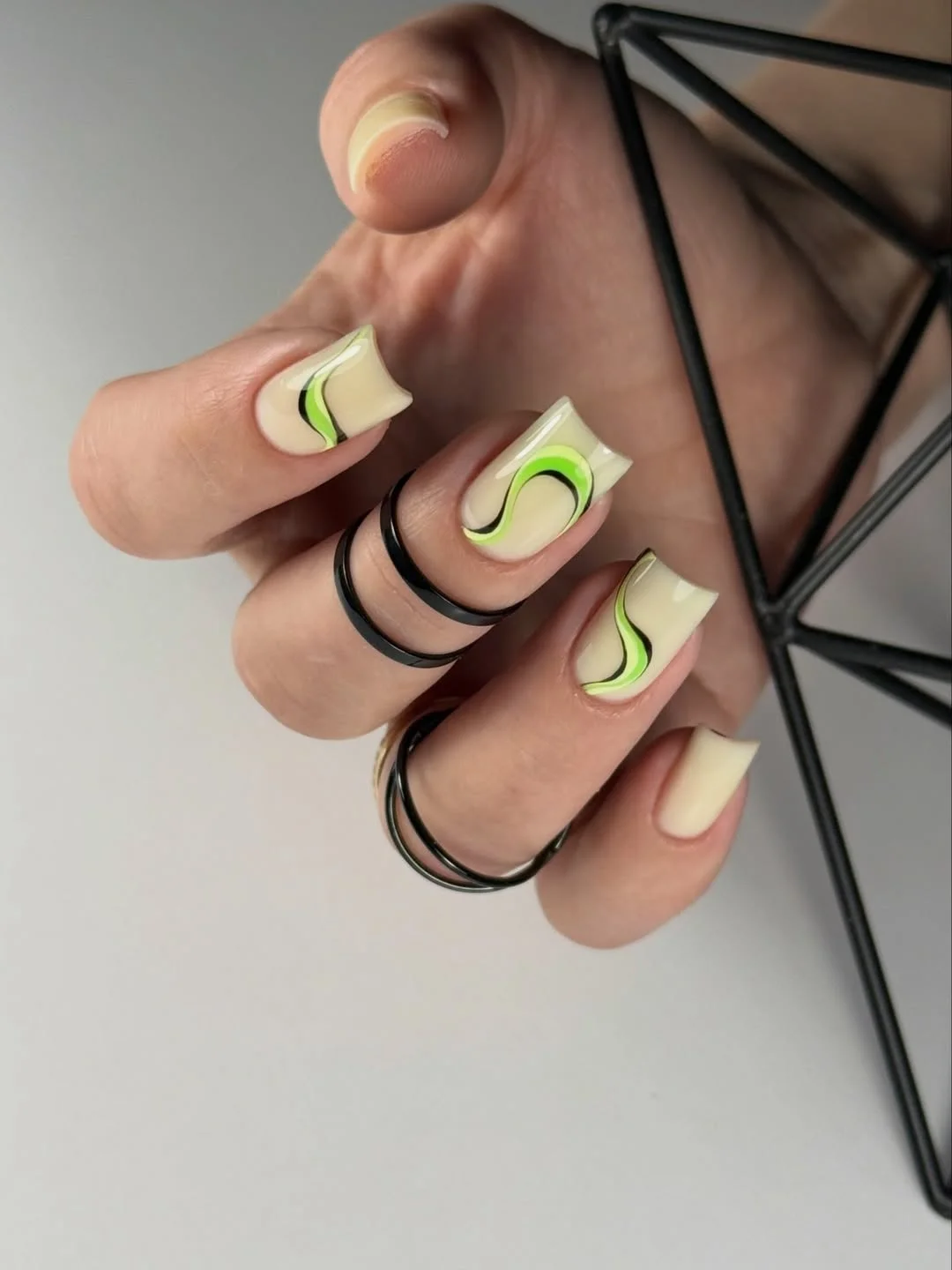 bright summer nails 2026 Lime Wave Minimalism with a Modern Edge