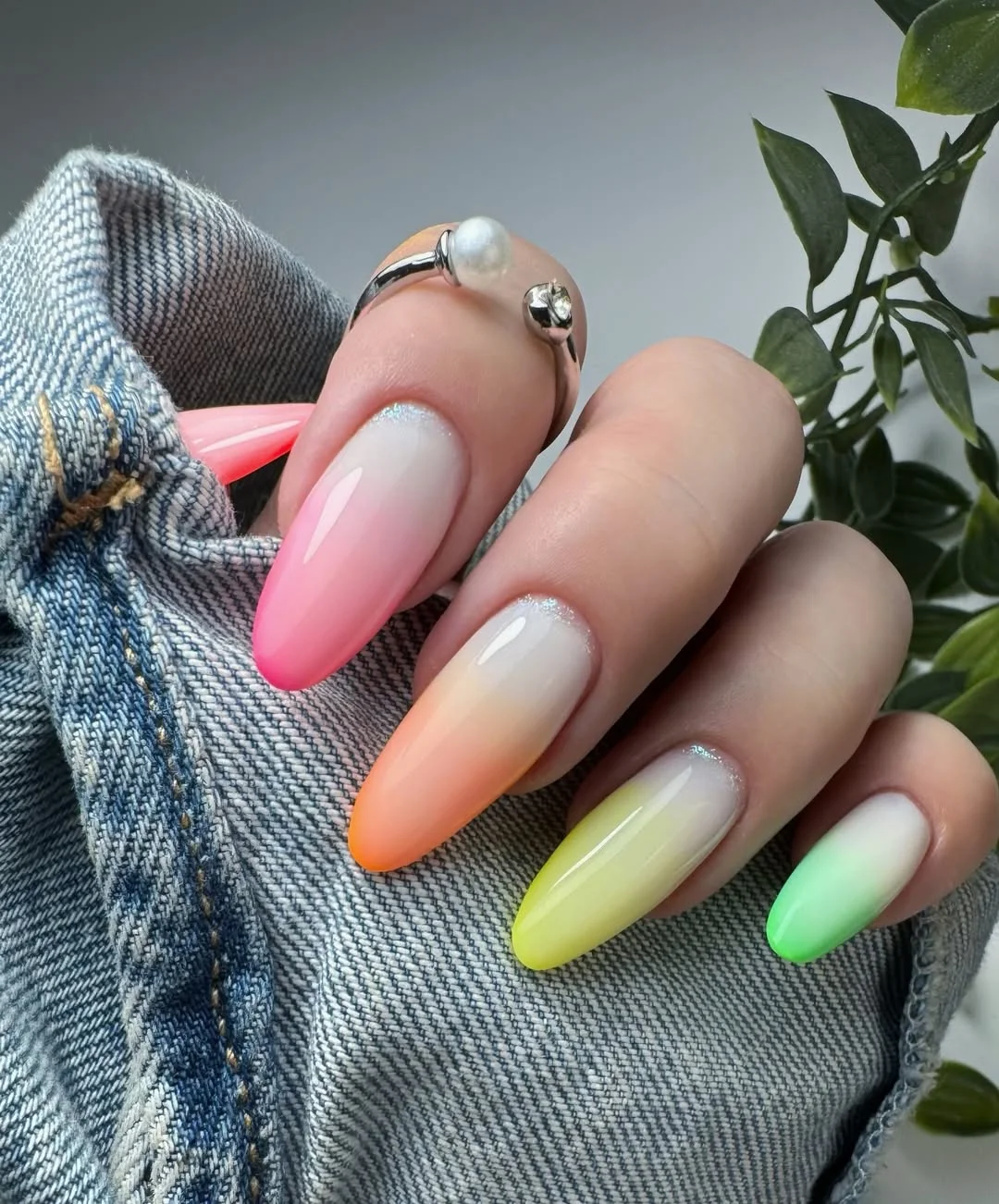 bright summer nails 2026 Pastel Sunset Ombre for Soft Summer Days