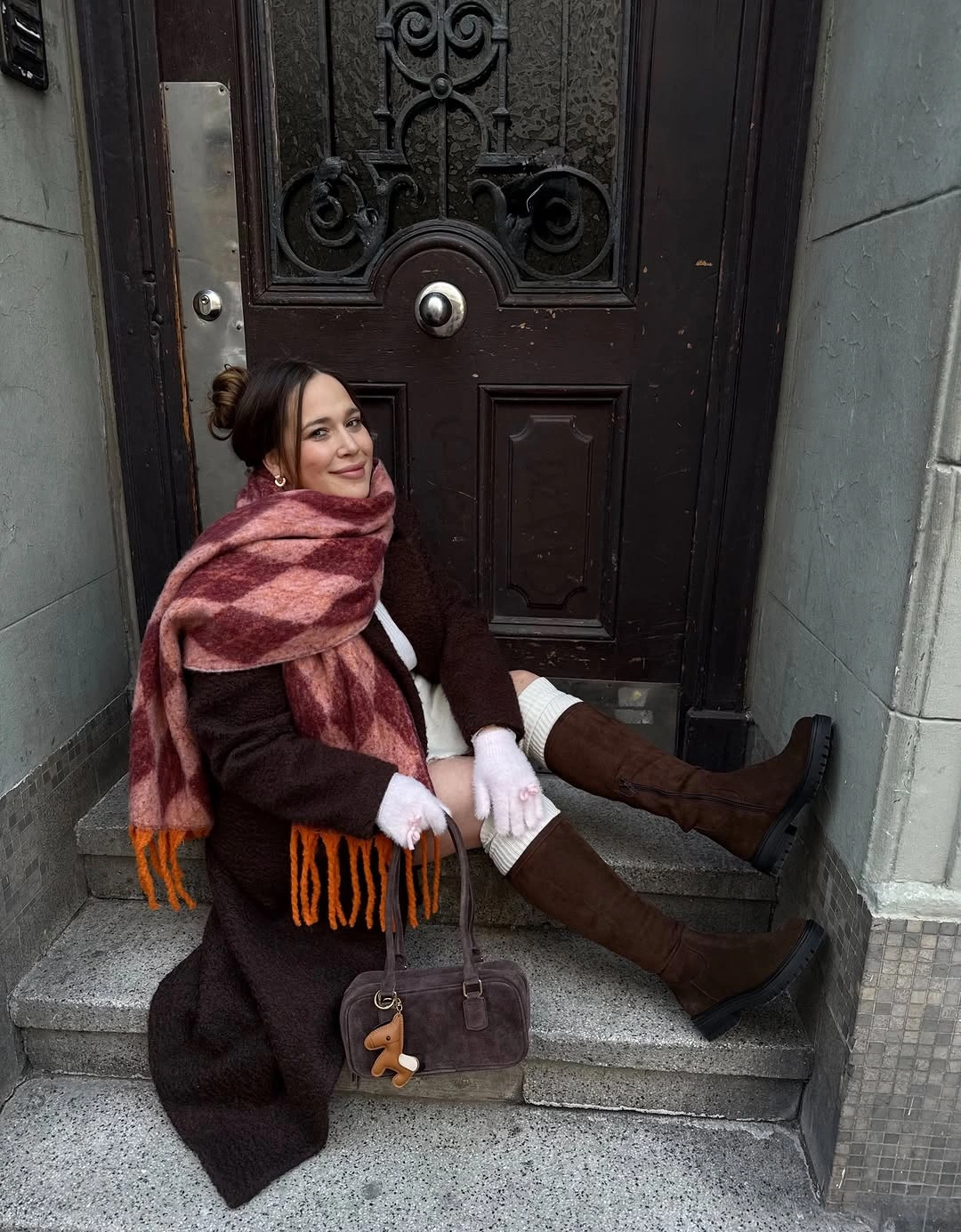 cozy & chic autumn outfits for women 2026 Oversized Scarves That Turn Simple Layers into a Statement