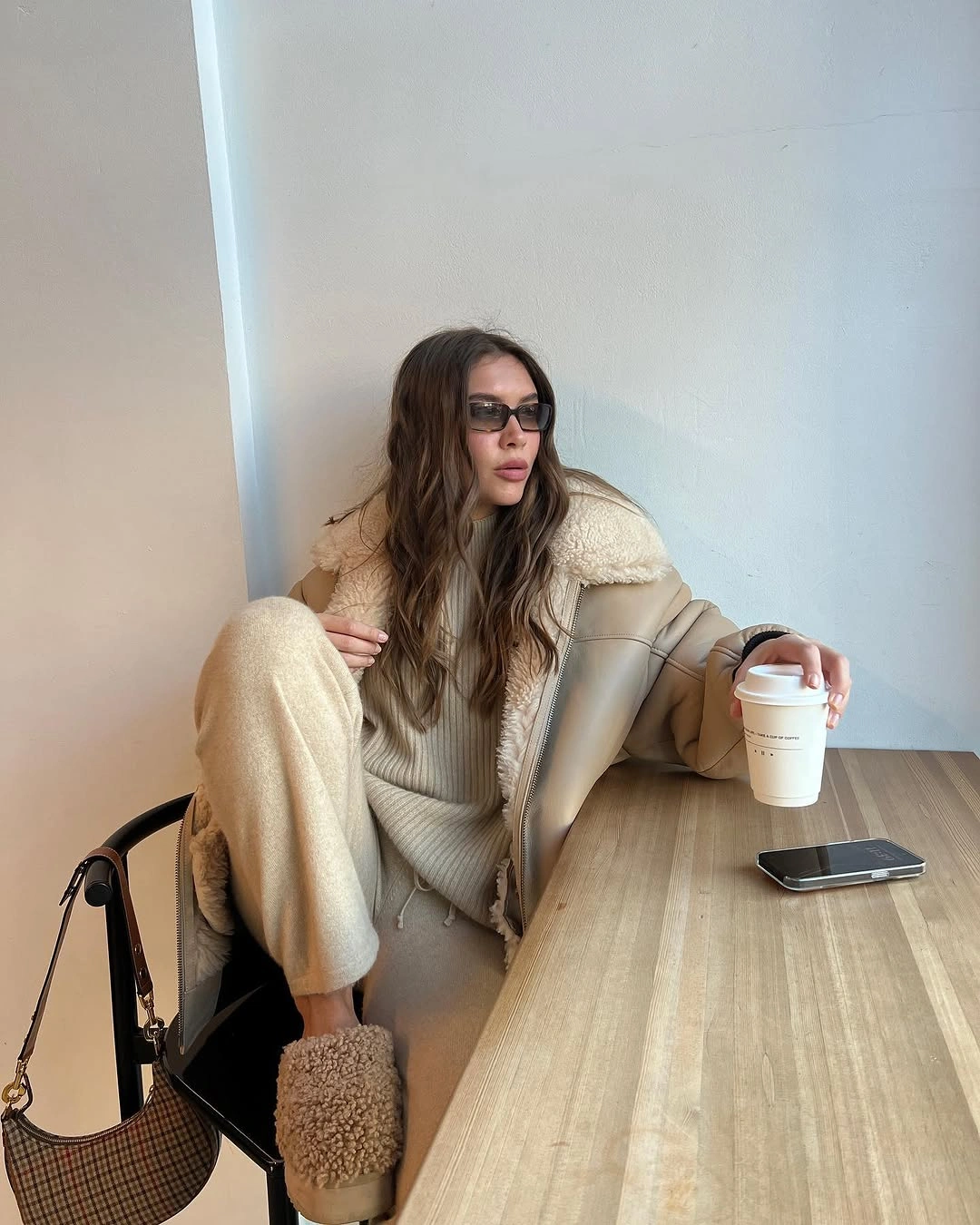 cozy & chic autumn outfits for women 2026 Monochrome Cream Layers for Quiet Luxury Moments