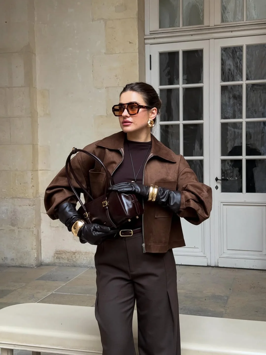 cozy chic fall outfits for 2026 Chocolate Monochrome Looks Rich Without Trying Too Hard