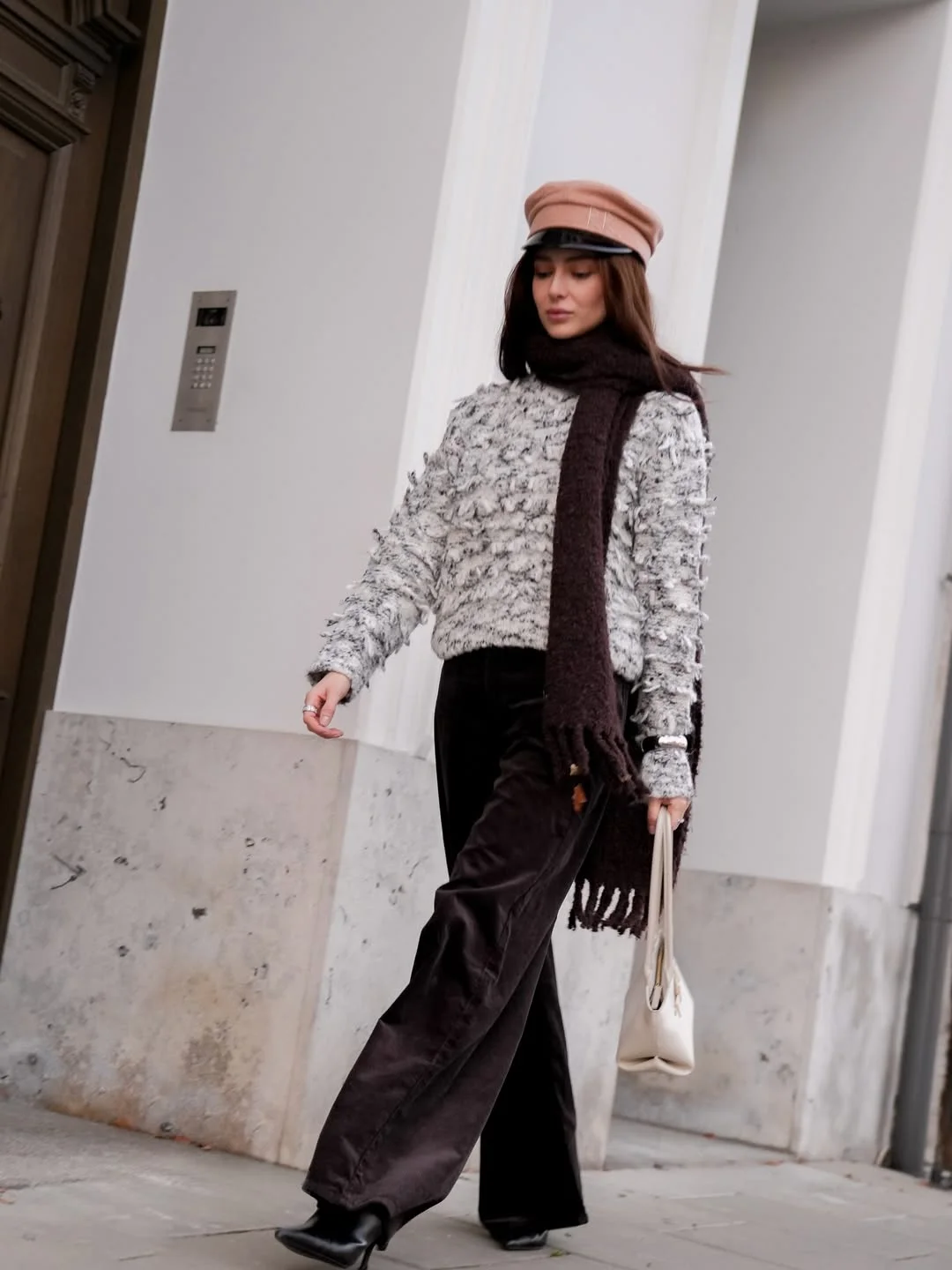cozy chic fall outfits for 2026 Textured Knits and Rich Espresso Shades Feel Luxurious