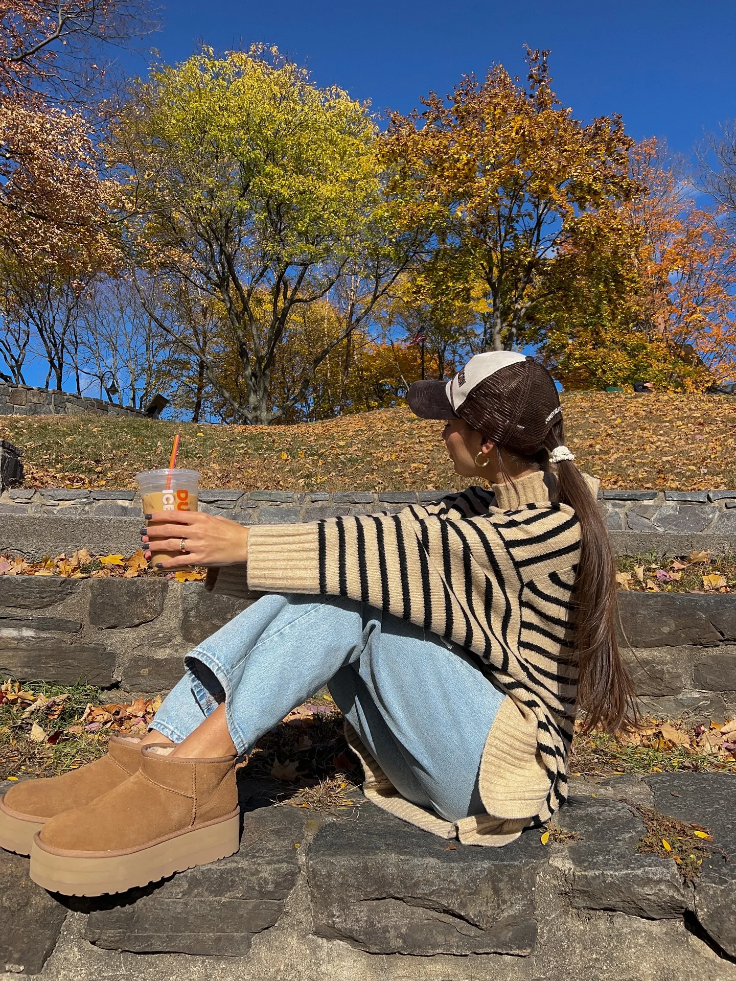 cute fall outfits docs 2026 Striped Knitwear and Denim for Everyday Comfort