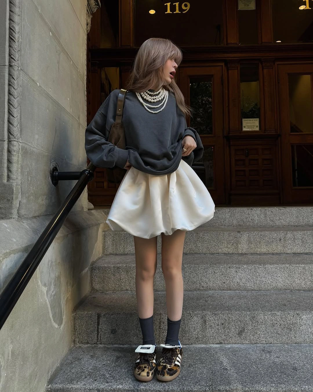 early fall outfits 2026 A Modern Bubble Skirt With Editorial Energy