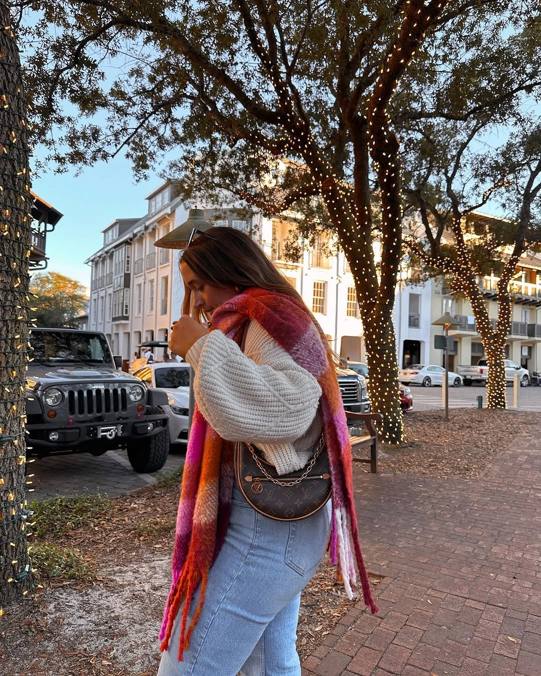 early fall outfits 2026 Colorful Scarves Make Every Sweater Feel New