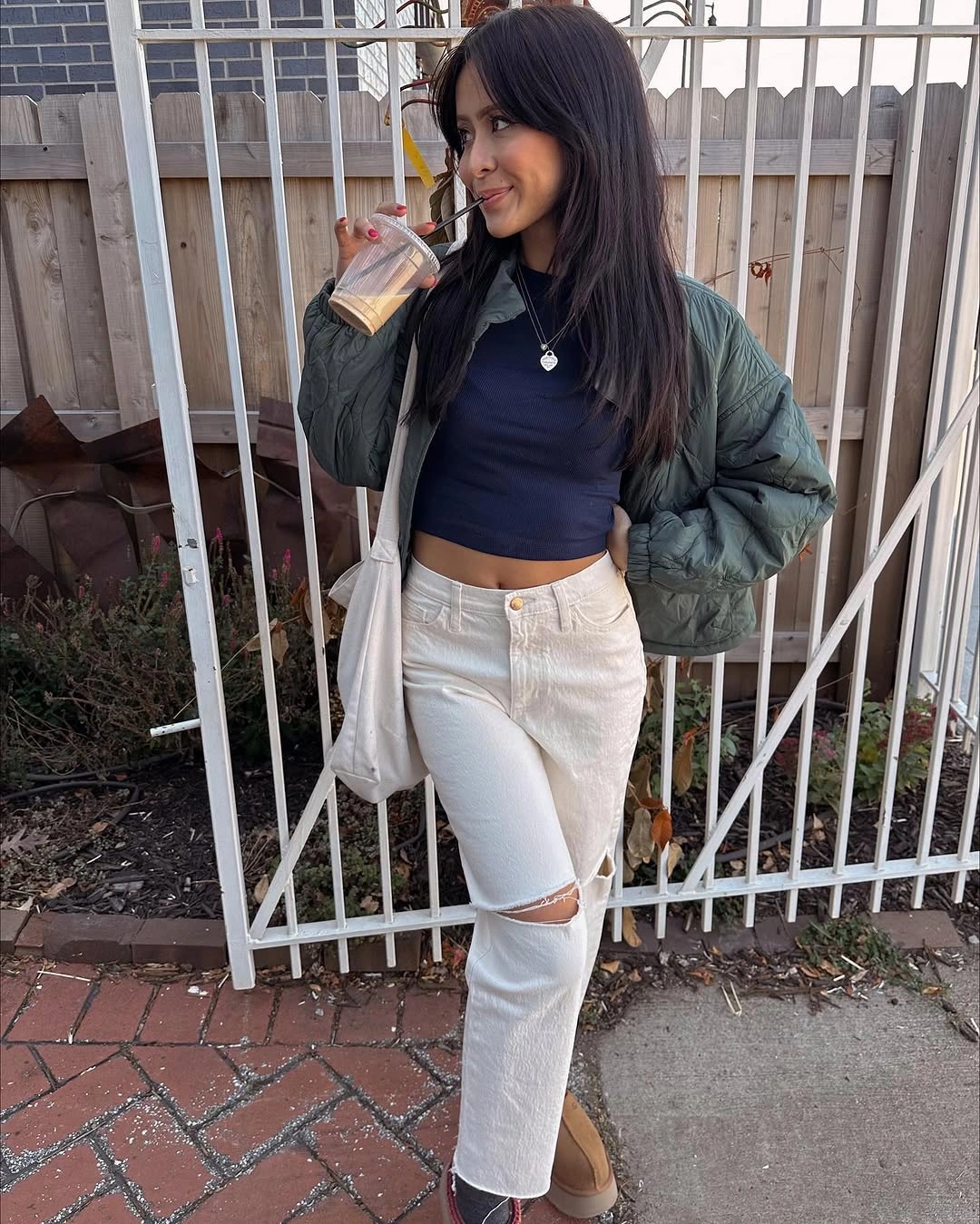 early fall outfits 2026 A Quilted Jacket That Makes Basics Feel Fresh