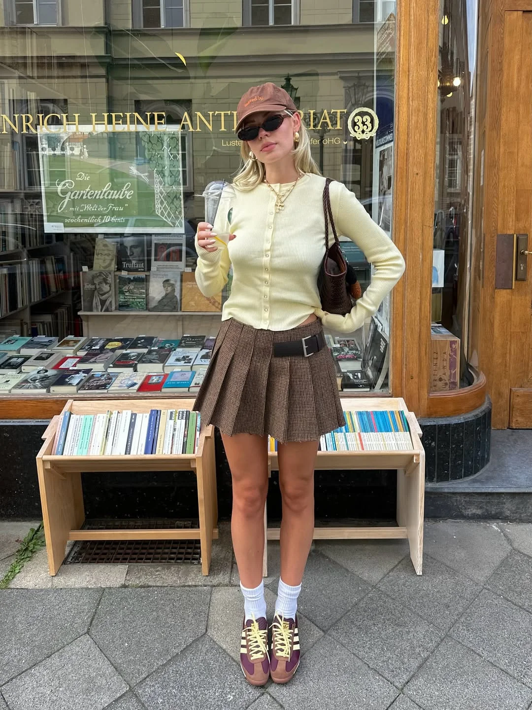 Early fall outfits ideas 2026 European Mini Skirts And Butter Yellow Knits