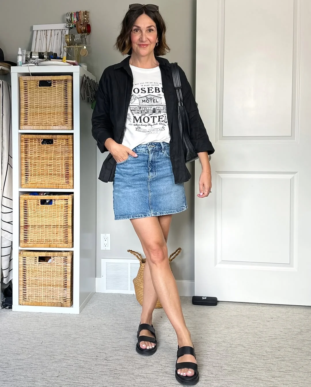 Early summer outfits 2026 Easy Denim Minis That Work At Any Age