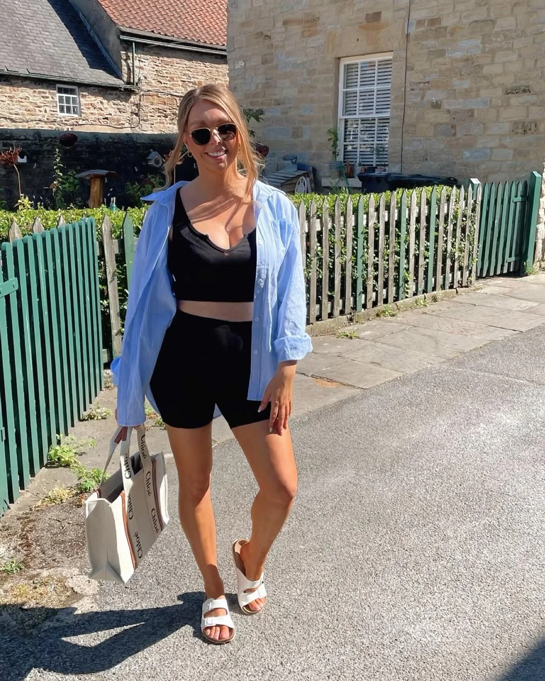 Early summer outfits 2026 Sporty Black Sets Balanced With Oversized Shirting