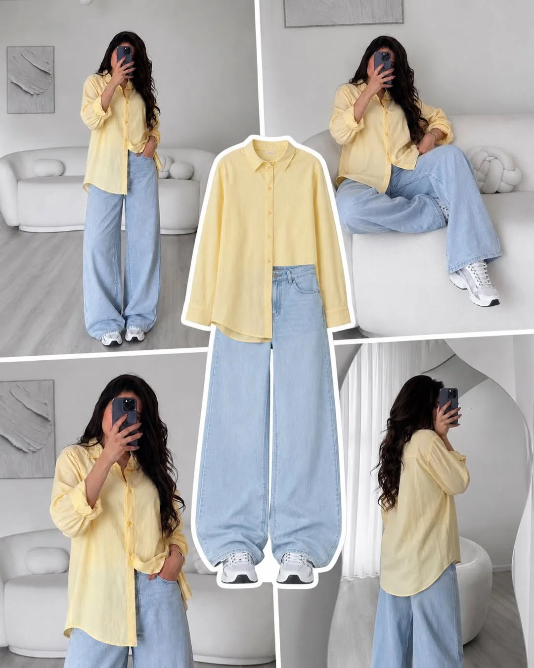 Early summer outfits 2026 Butter Yellow Shirts And Loose Denim For Slow Summer Days