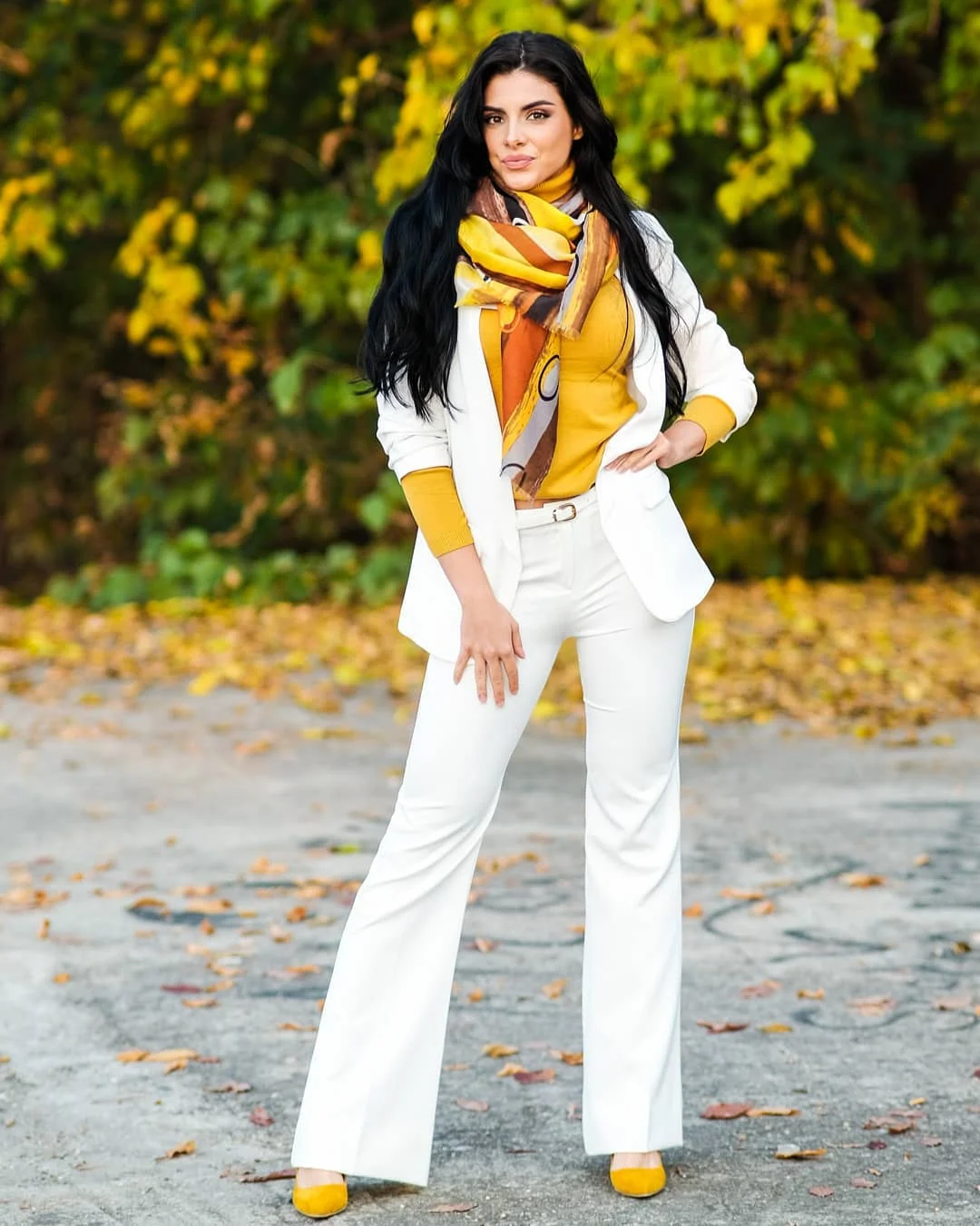 elegant fall office outfits 2026 Bright Autumn Colors That Still Look Boardroom Ready