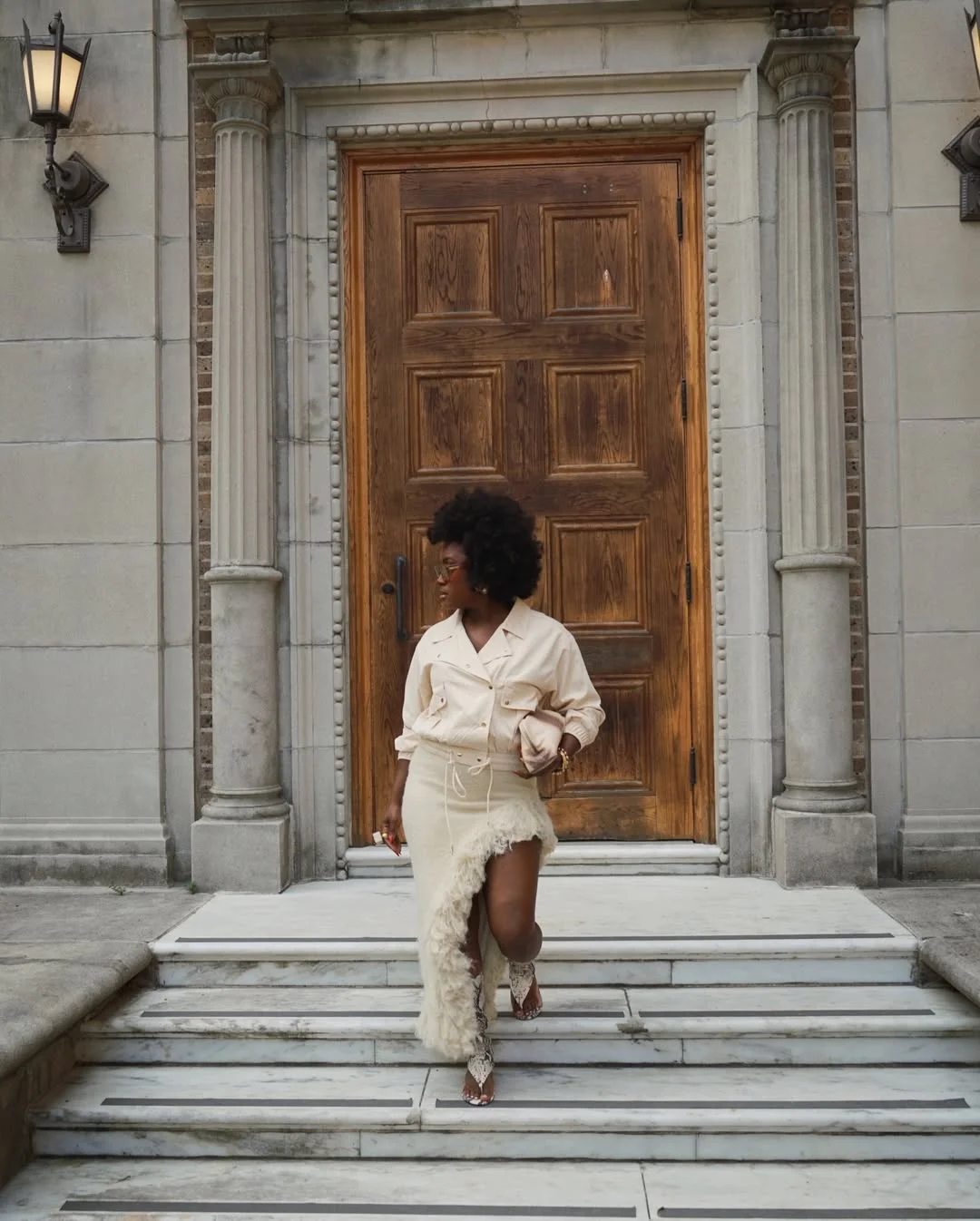 fall 2026 outfits for black women Elegant Ivory Textures With Statement Fringe Details