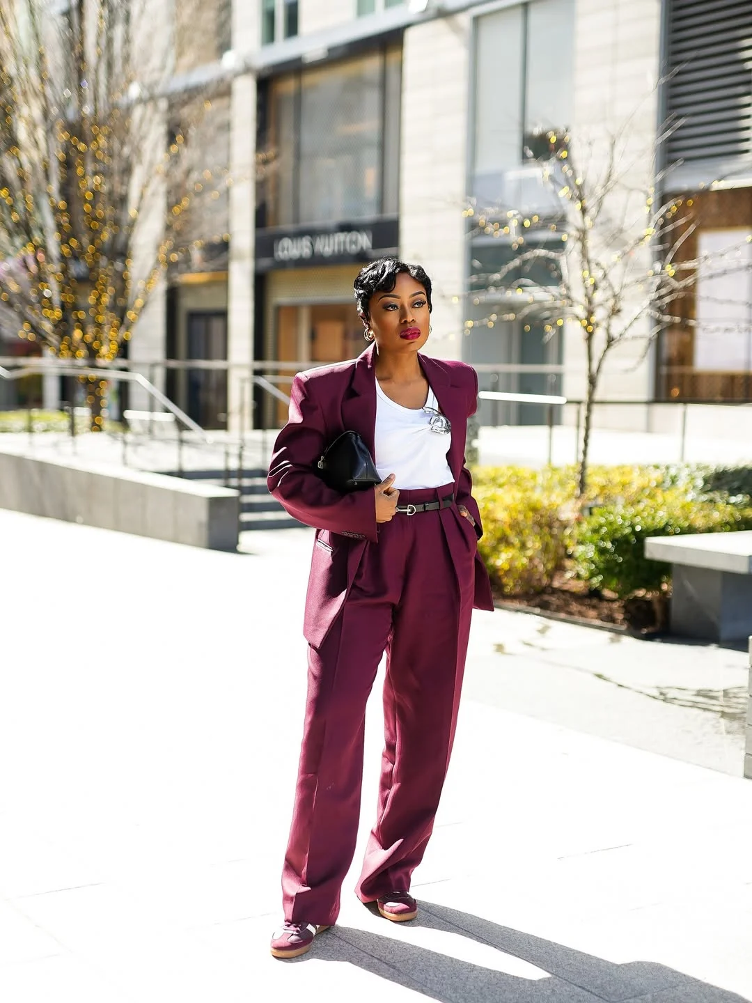 fall 2026 outfits for black women Burgundy Tailoring That Makes Everyday Dressing Feel Luxurious