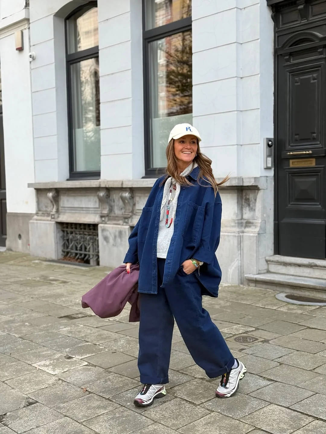 fall all denim outfits for women 2026 Sporty Oversized Denim With Weekend Street Style Energy