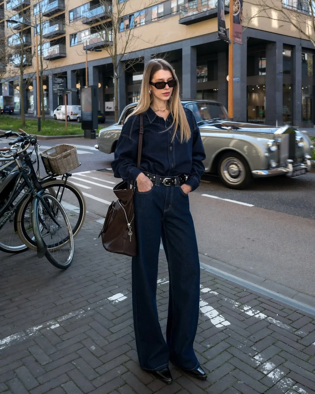 fall all denim outfits for women 2026 Dark Wash Denim and Quiet Luxury Energy