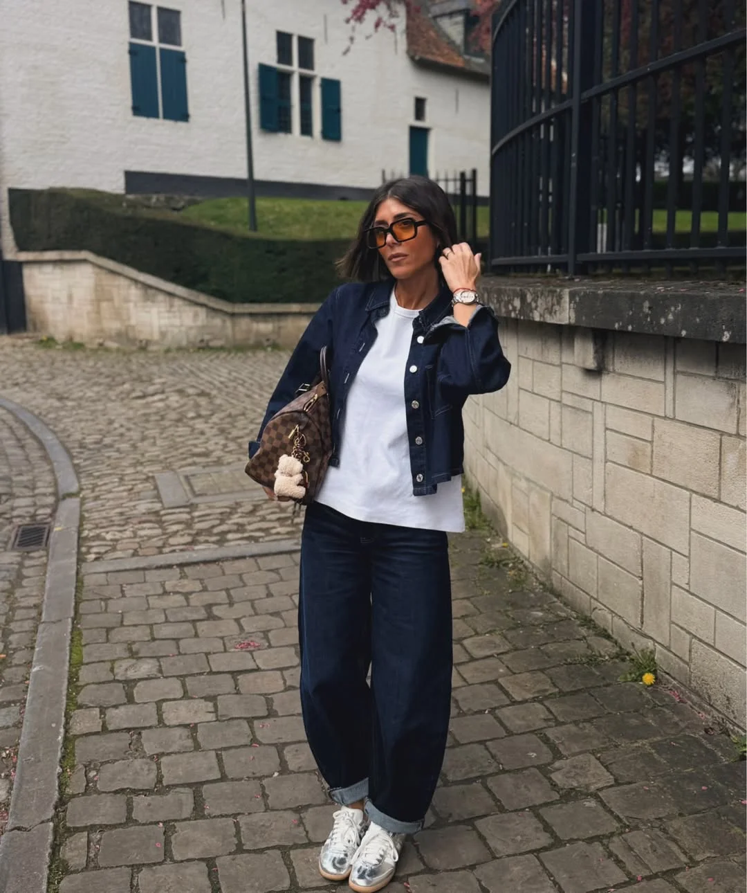 fall all denim outfits for women 2026 Classic Dark Denim With Effortless Weekend Styling