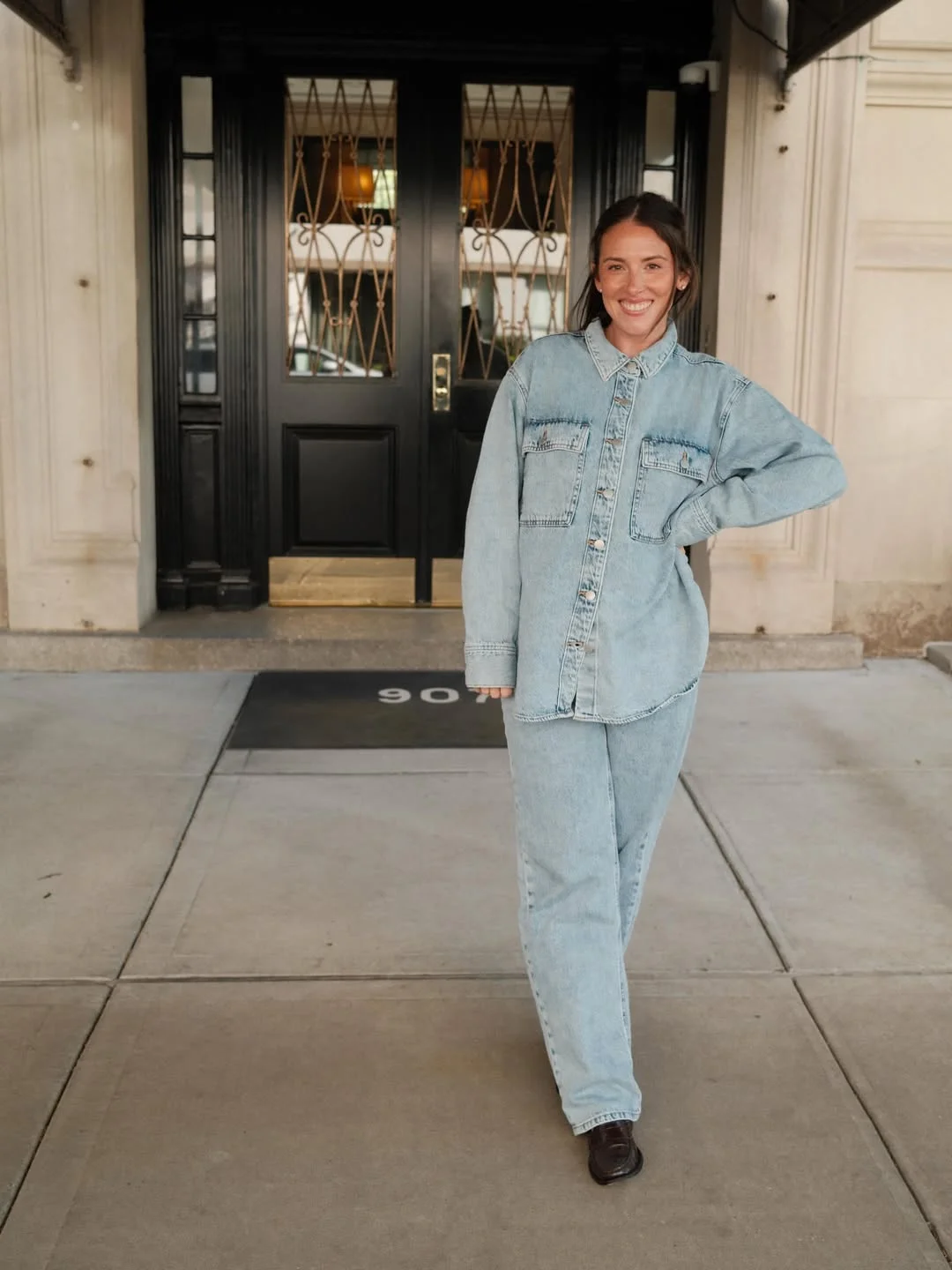 fall all denim outfits for women 2026 Light Wash Denim and Casual Downtown Comfort