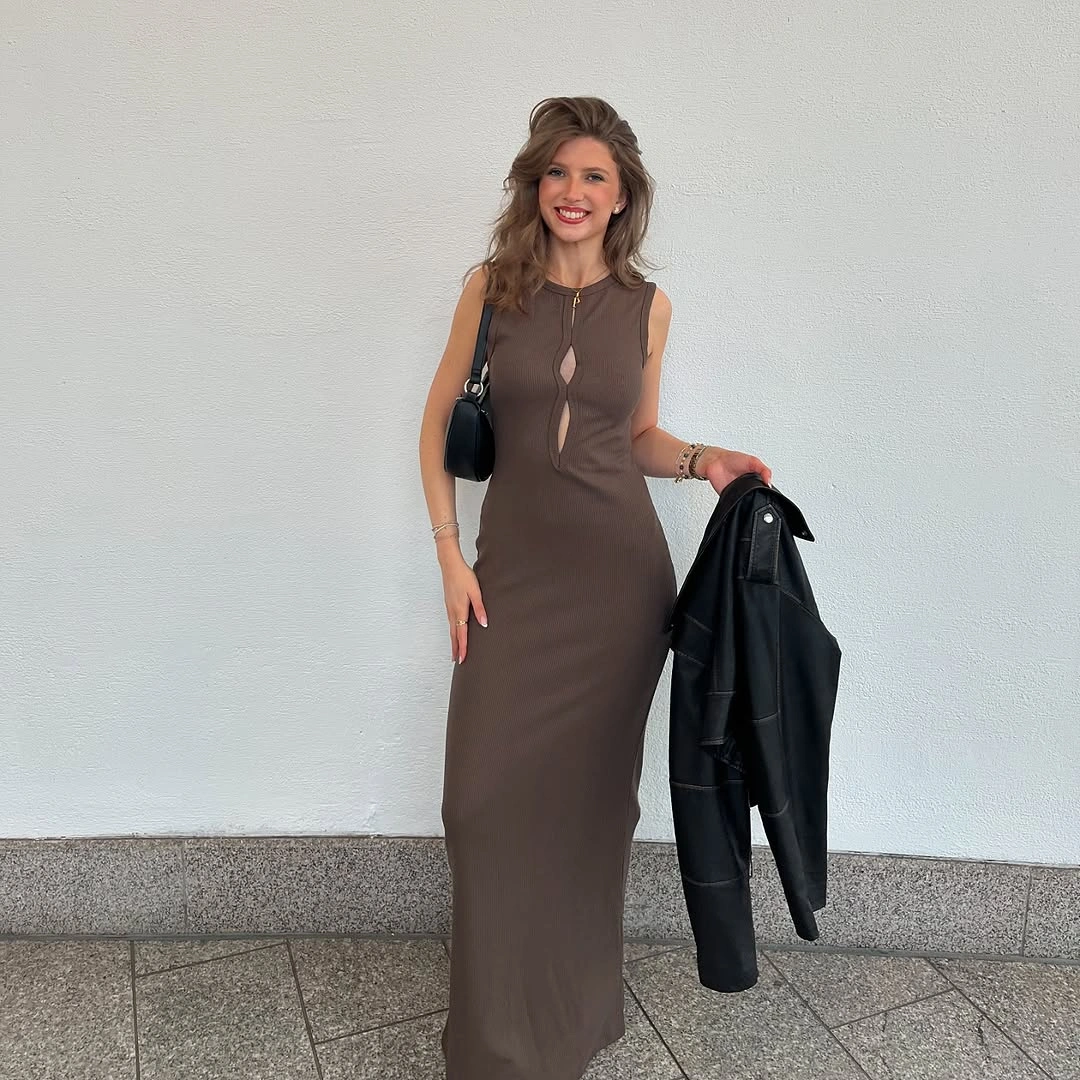 fall date night outfits 2026 Chocolate Knit Elegance with Minimalist Appeal