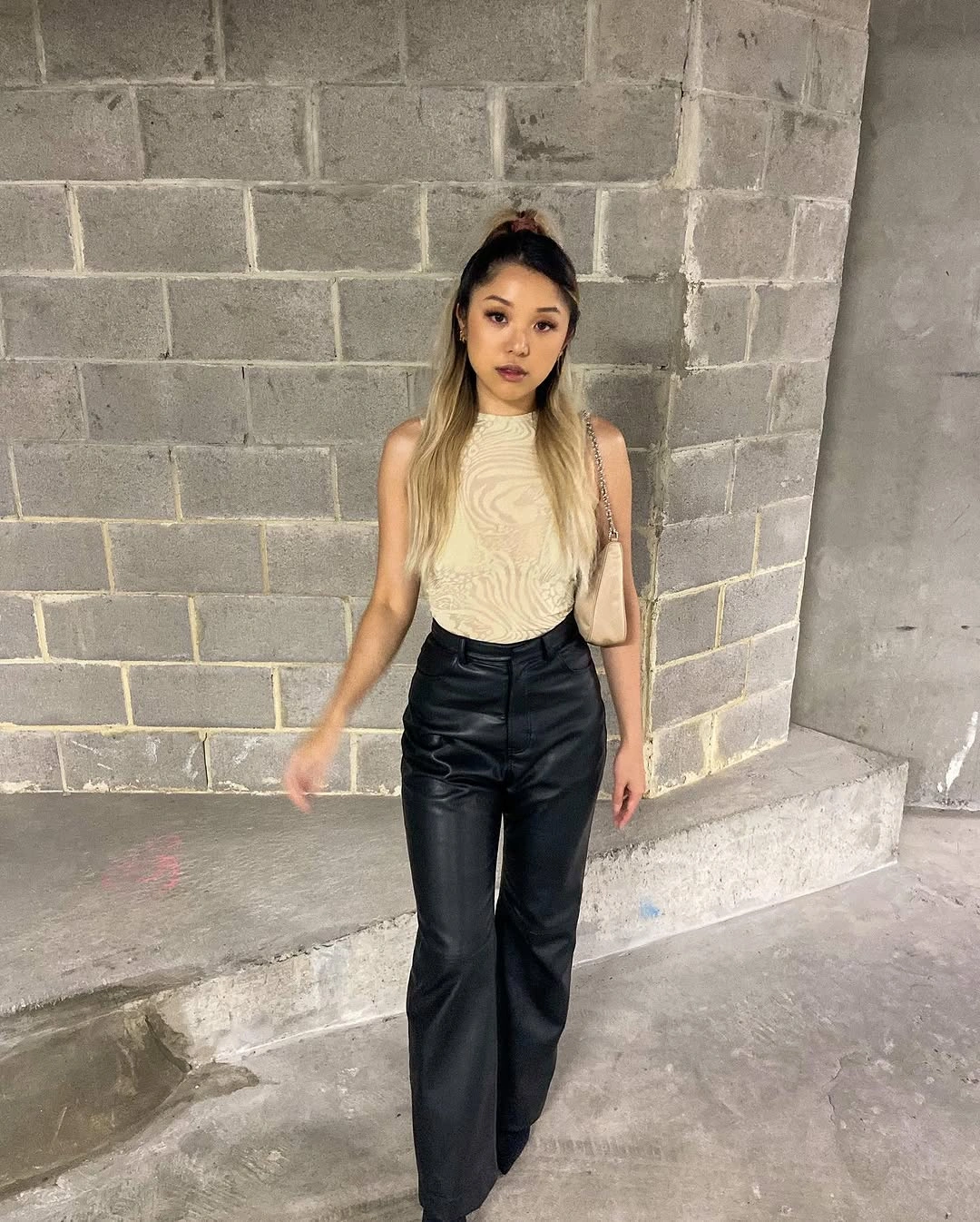 fall date night outfits 2026 Leather Pants and Soft Neutrals for Modern Minimalism