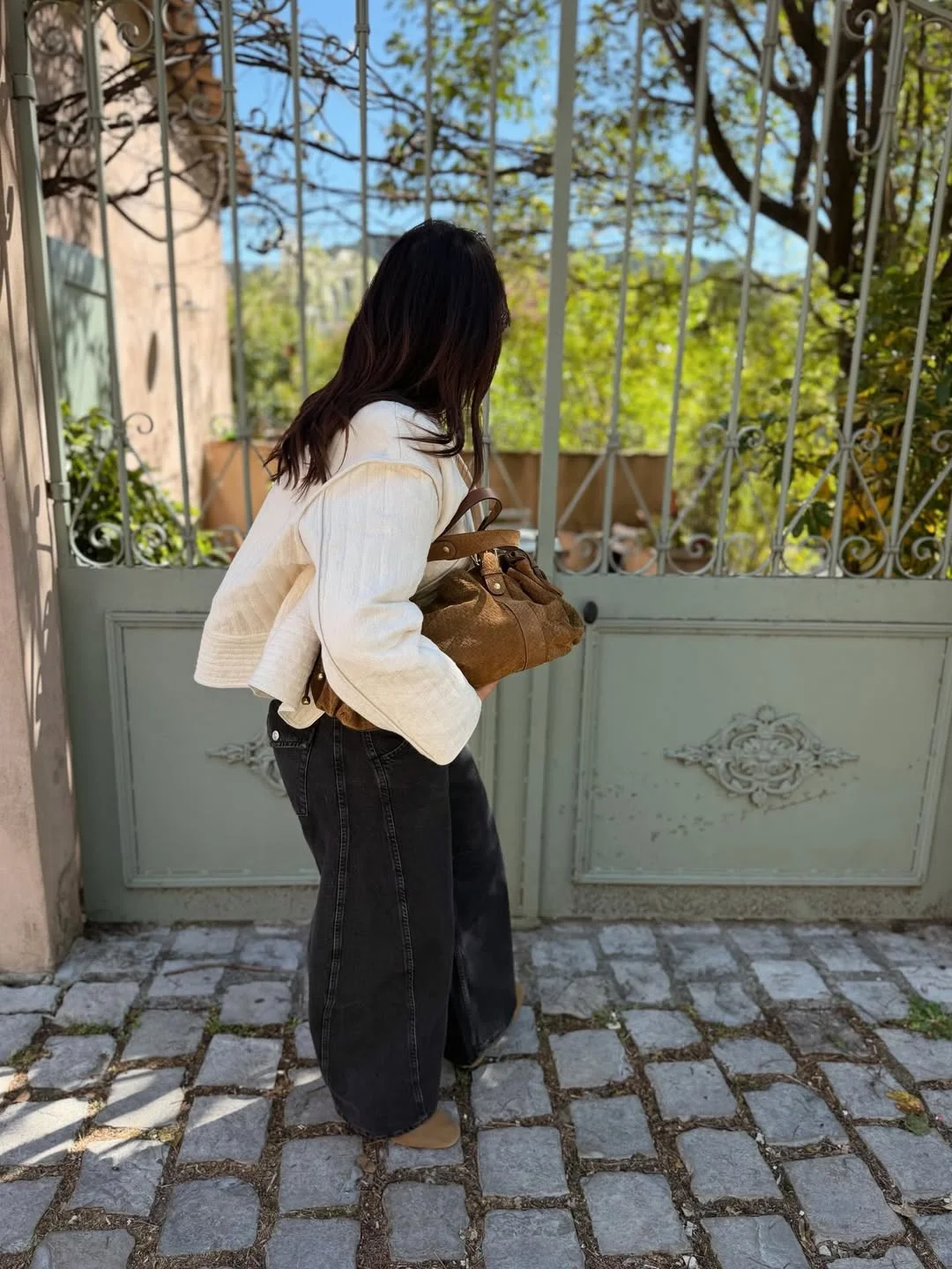 fall fashion for women over 40 Relaxed Cream Jackets and Wide-Leg Denim for Quiet Luxury