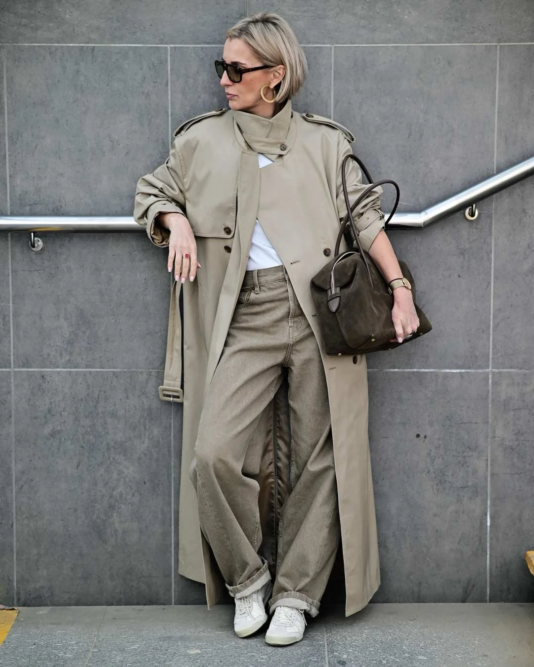 fall fashion for women over 40 Monochromatic Neutrals Create Quiet Luxury for Everyday Wear
