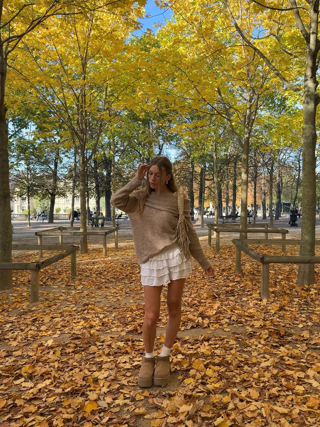 fall fashion outfits 2026 Soft Ruffles and Oversized Knits Making Fall Feel Romantic Again