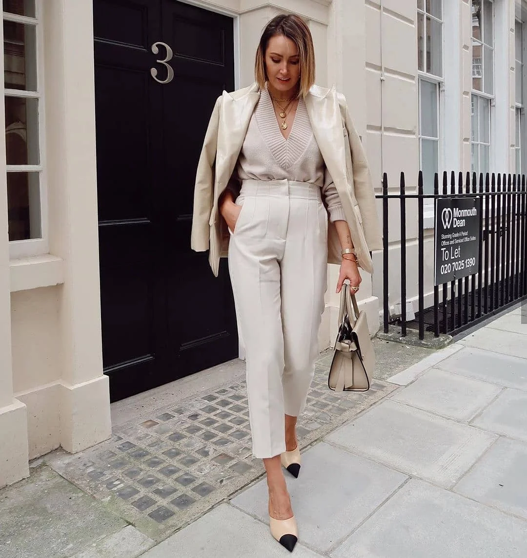 fall office outfits for women 2026 Soft Monochrome Layers That Always Feel Luxurious