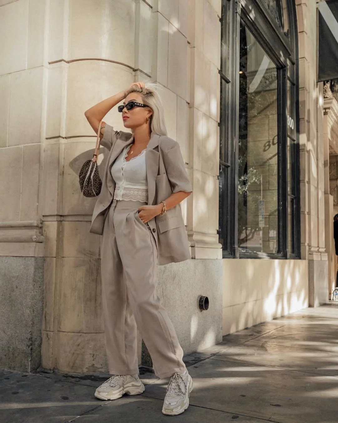 fall office outfits for women 2026 Relaxed Tailoring With Sneakers for Everyday Comfort