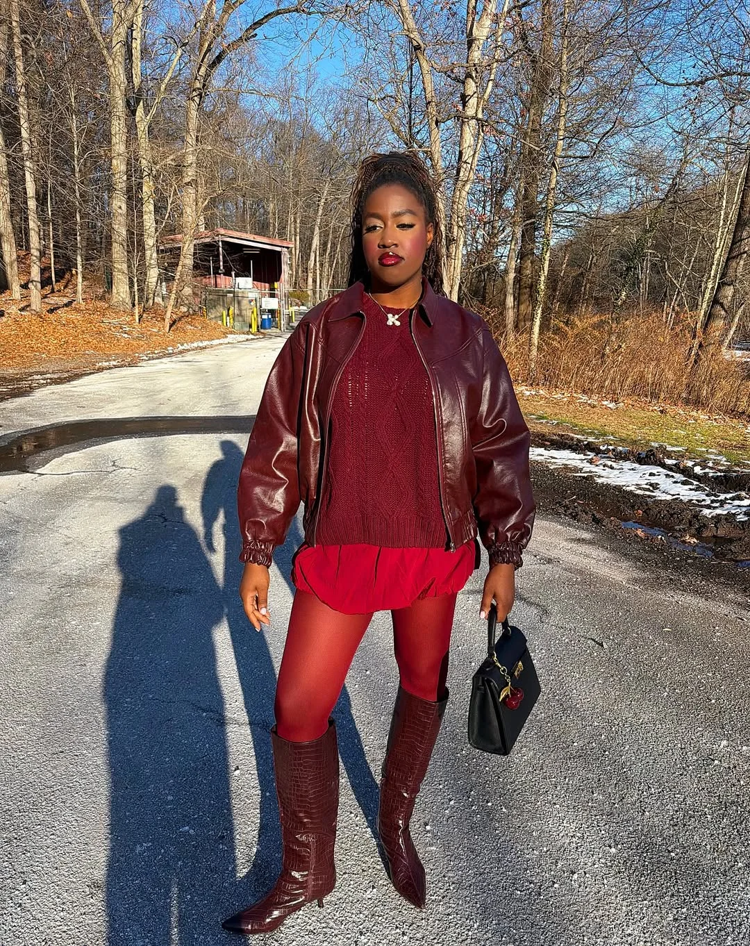 fall outfits for big busted women 2026 Rich Burgundy Layers That Feel Bold Yet Beautifully Balanced