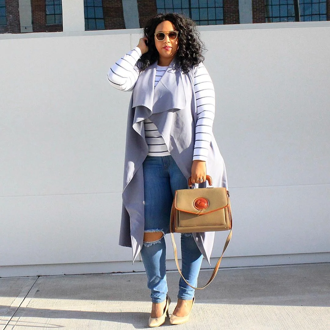 fall outfits for plus size women 2026 Layered Neutrals That Instantly Elevate Everyday Denim