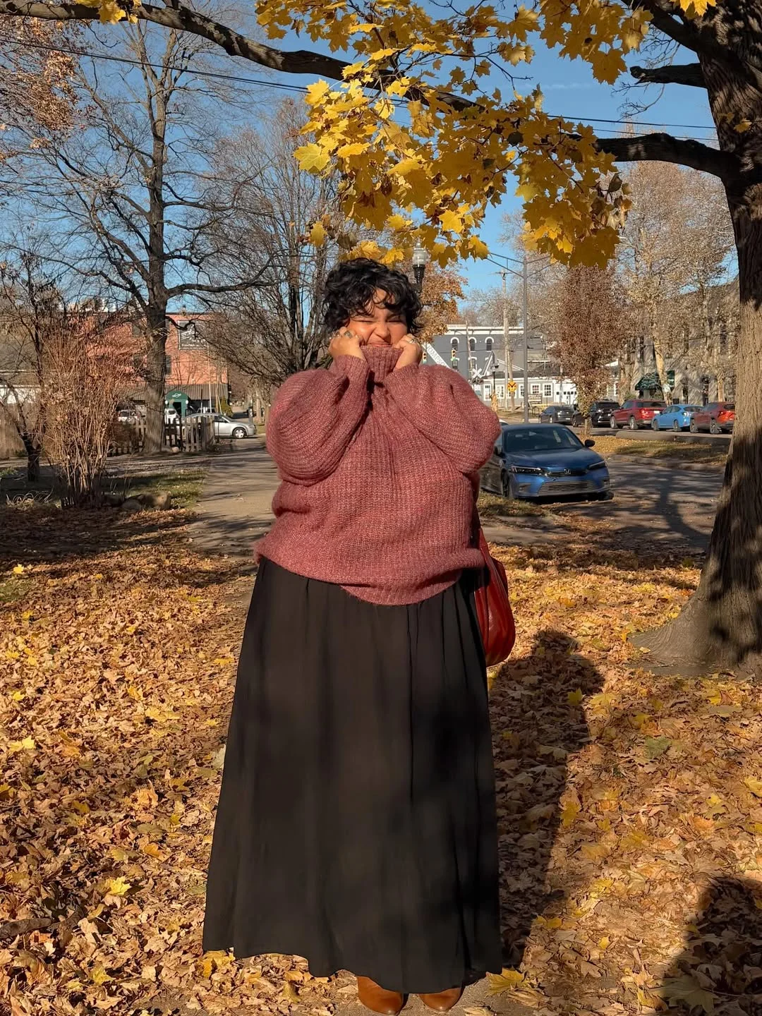 fall outfits for plus size women 2026 Oversized Knits And Flowing Maxi Skirts For Cozy Autumn Days