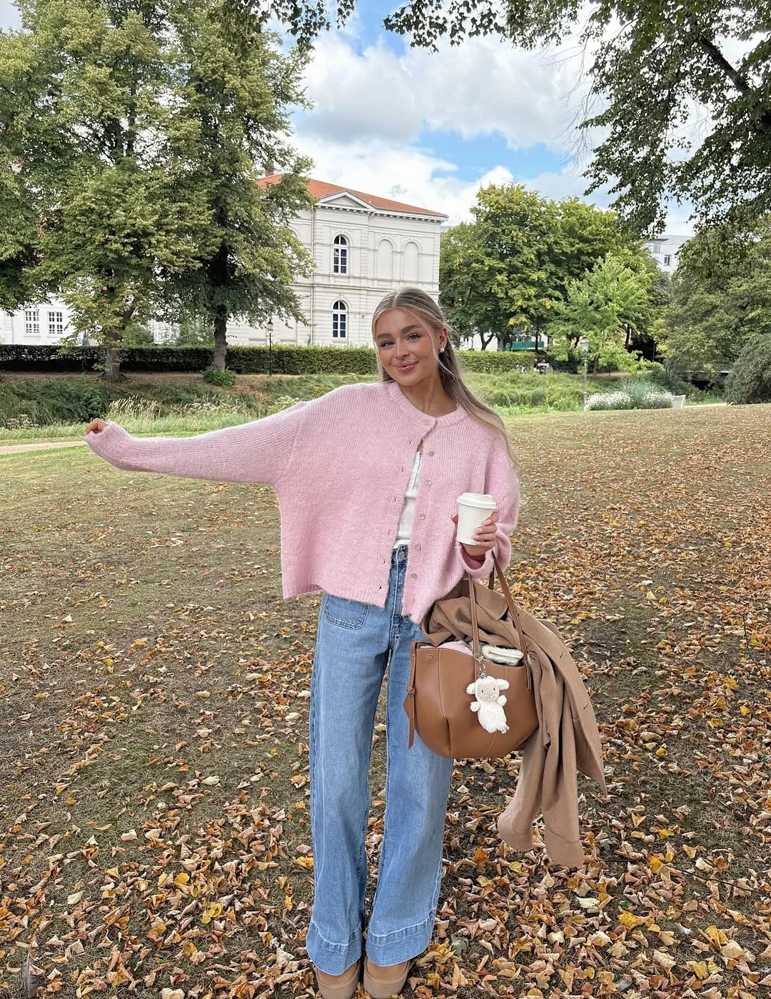 fall outfits for women in 30s style 2026 Soft Pastels Meet Relaxed Denim