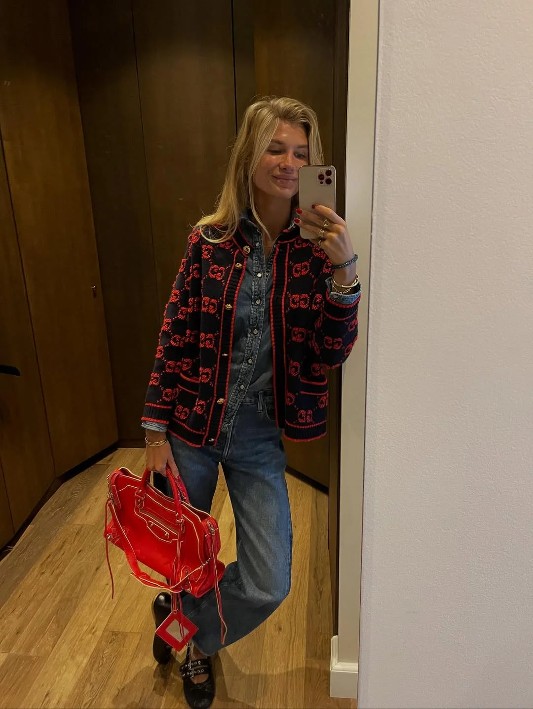 fall outfits for women in 30s style 2026 Modern Double Denim With a Bold Designer Twist