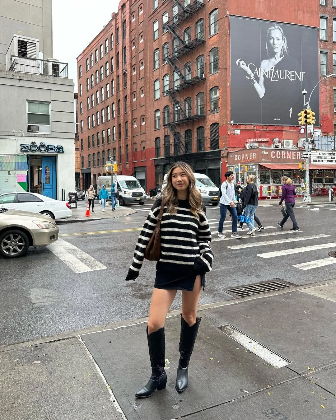 Fall outfits ideas 2026 Striped Sweaters and Downtown New York Energy
