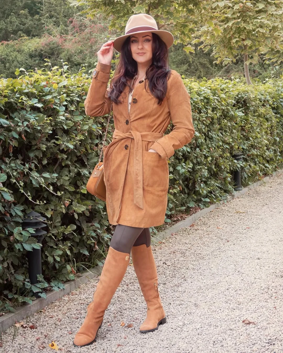 fall outfits with boots and leggings 2026 Equestrian Inspired Elegance With Tall Suede Boots