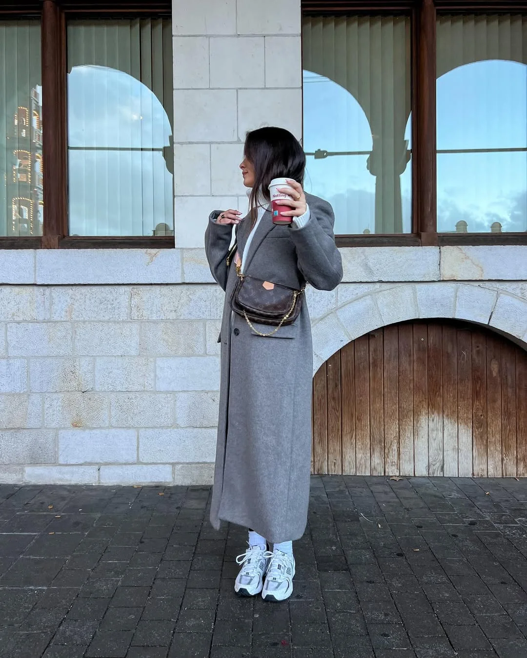 fall outfits with coat 2026 Grey Maxi Coats That Make Sneakers Look Sophisticated