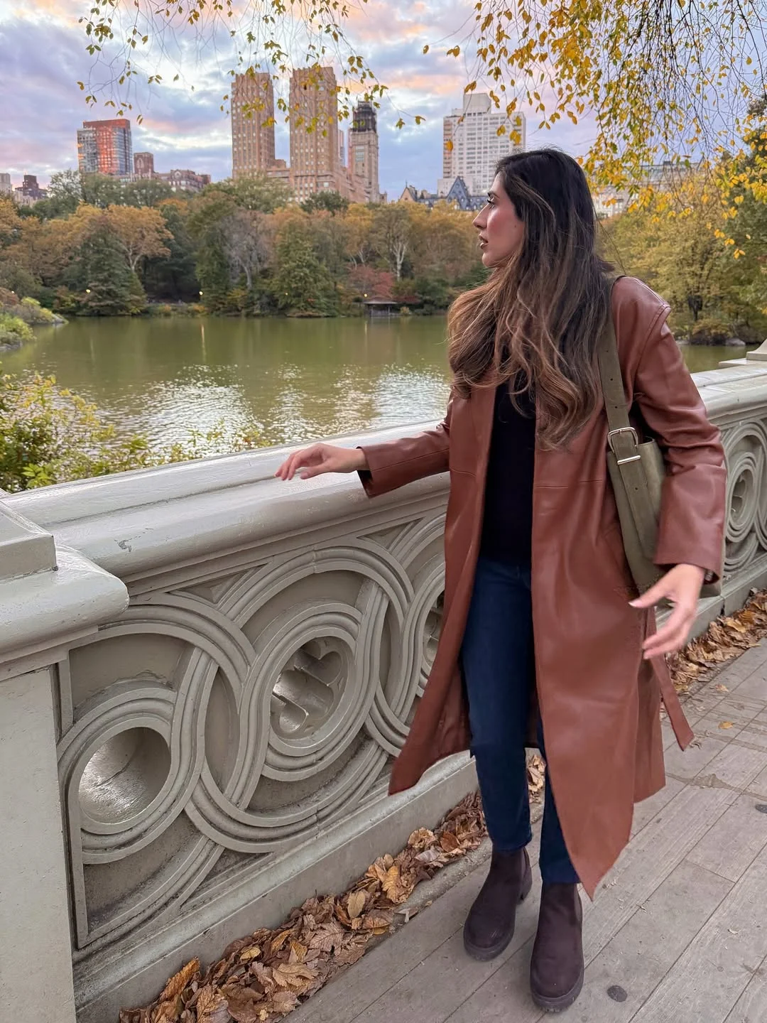 fall outfits with coat 2026 Rich Leather Layers That Capture Modern City Style