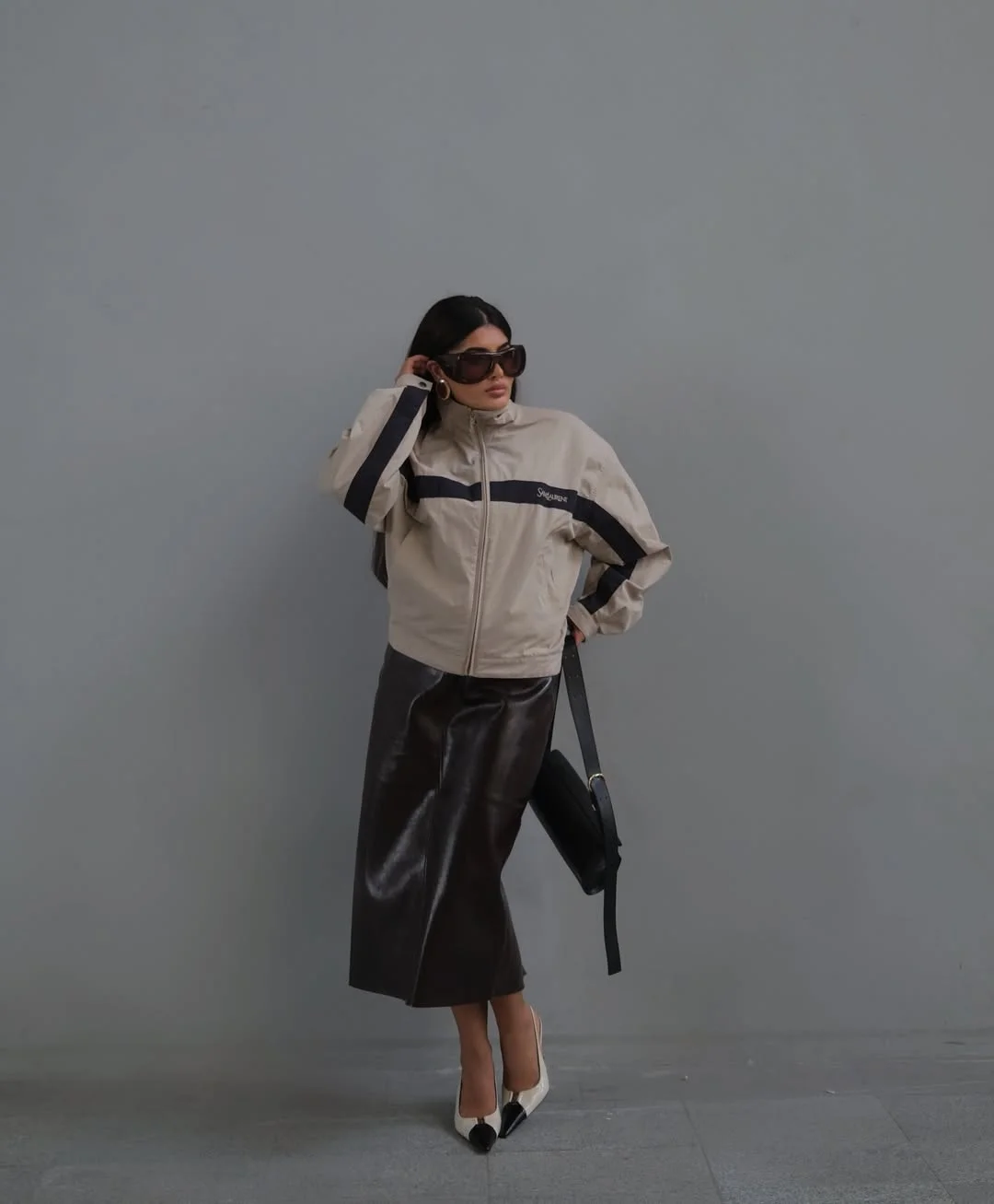 fall outfits with jacket 2026 Sporty Outerwear Meets Polished Leather Elegance