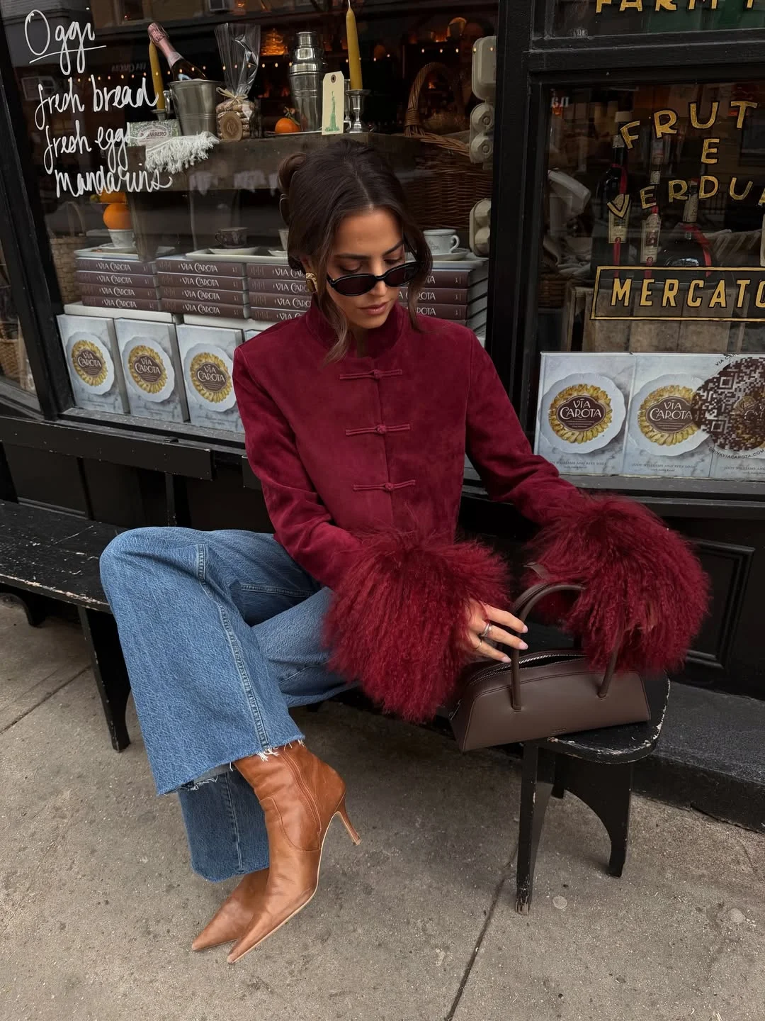 fall outfits with jacket 2026 Rich Burgundy Textures and Statement Autumn Boots