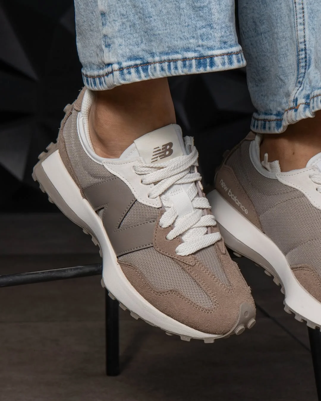 fall outfits with jeans and sneakers 2026 Neutral Running Sneakers That Match Everything