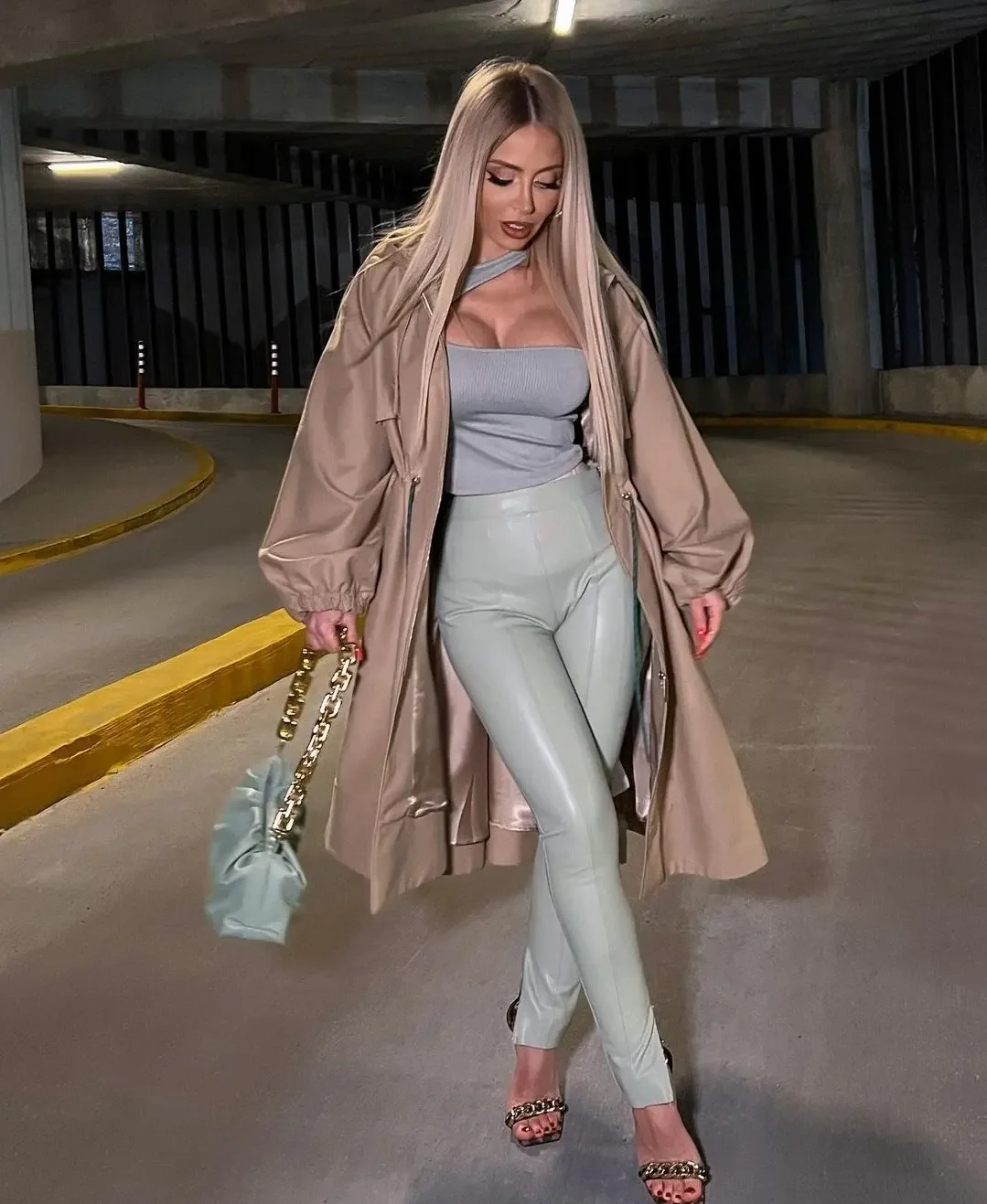 fall outfits with leggings 2026 Soft Neutral Layers That Make Leggings Feel Luxe