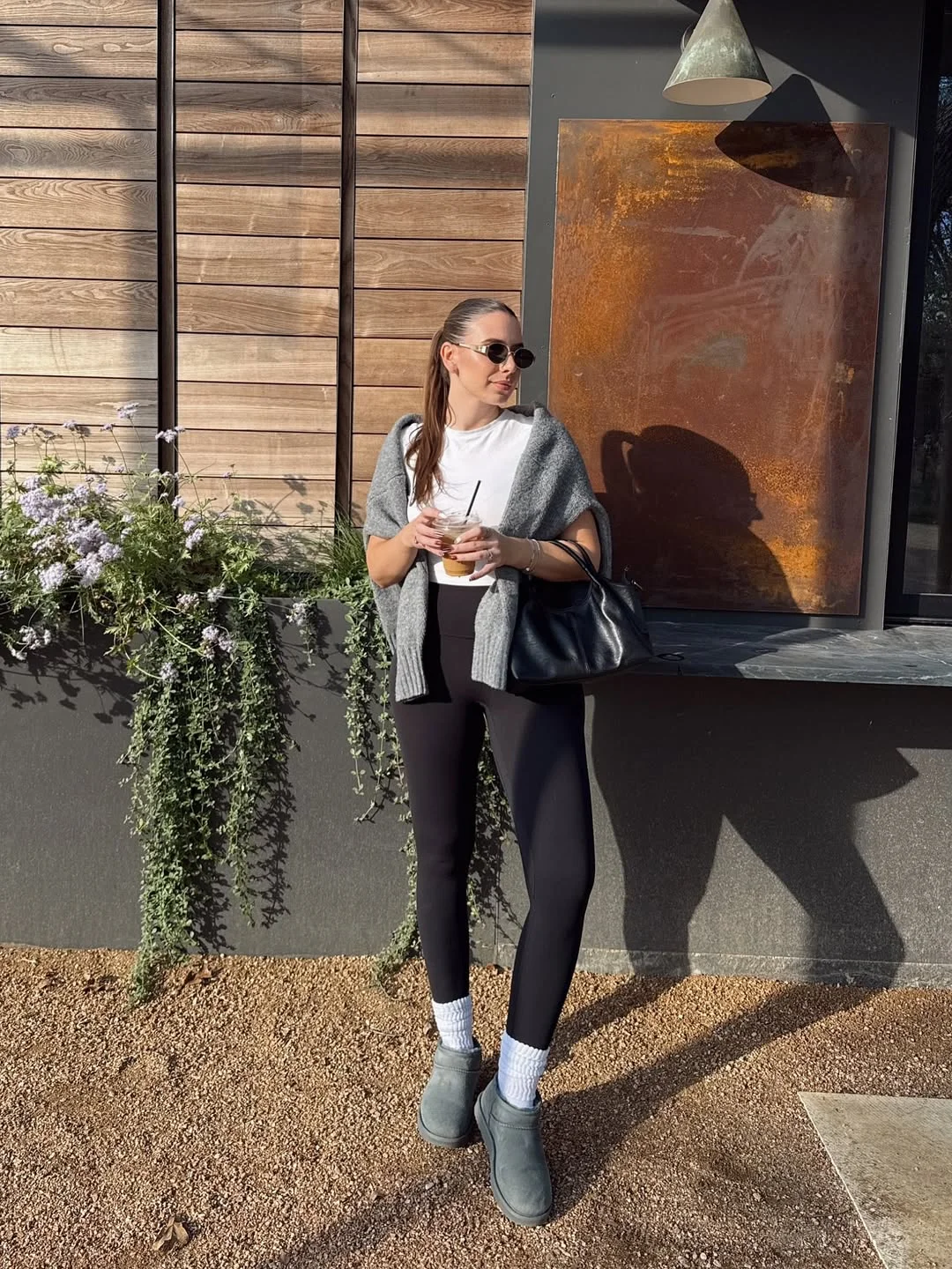 fall outfits with leggings 2026 The Coffee Run Outfit That Always Looks Effortlessly Cool