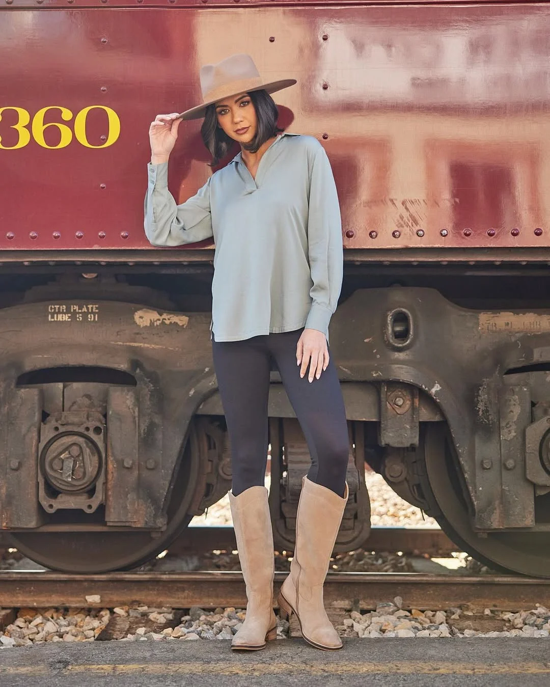 fall outfits with leggings 2026 The Western Inspired Boots Look That Feels Elevated for Fall