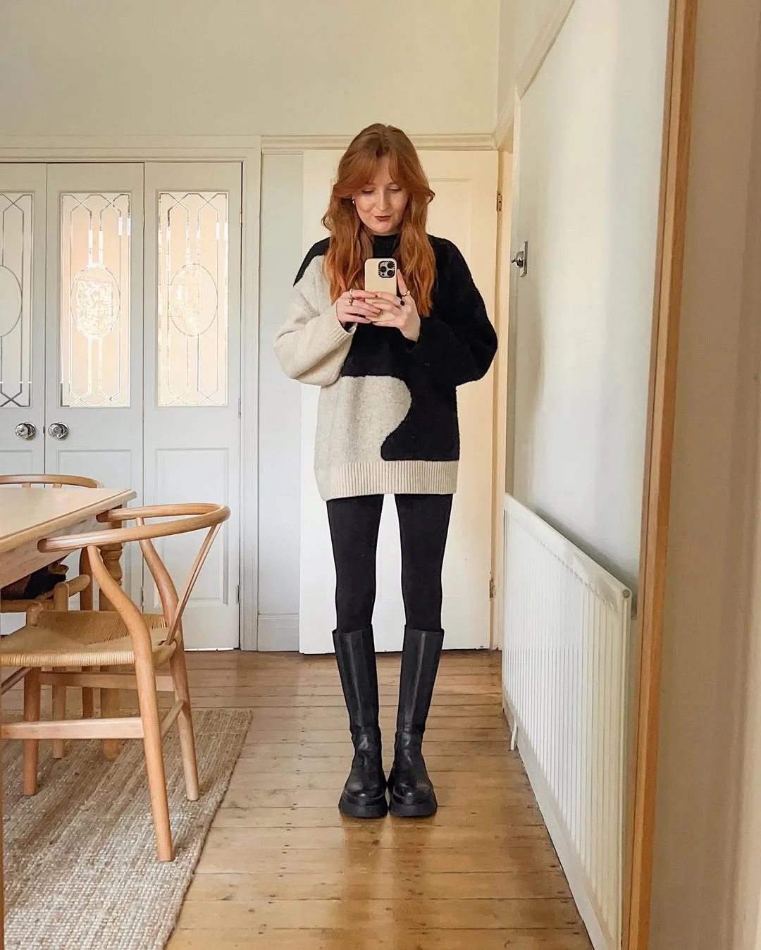 fall outfits with leggings 2026 Chunky Sweaters and Black Leggings Will Never Fail