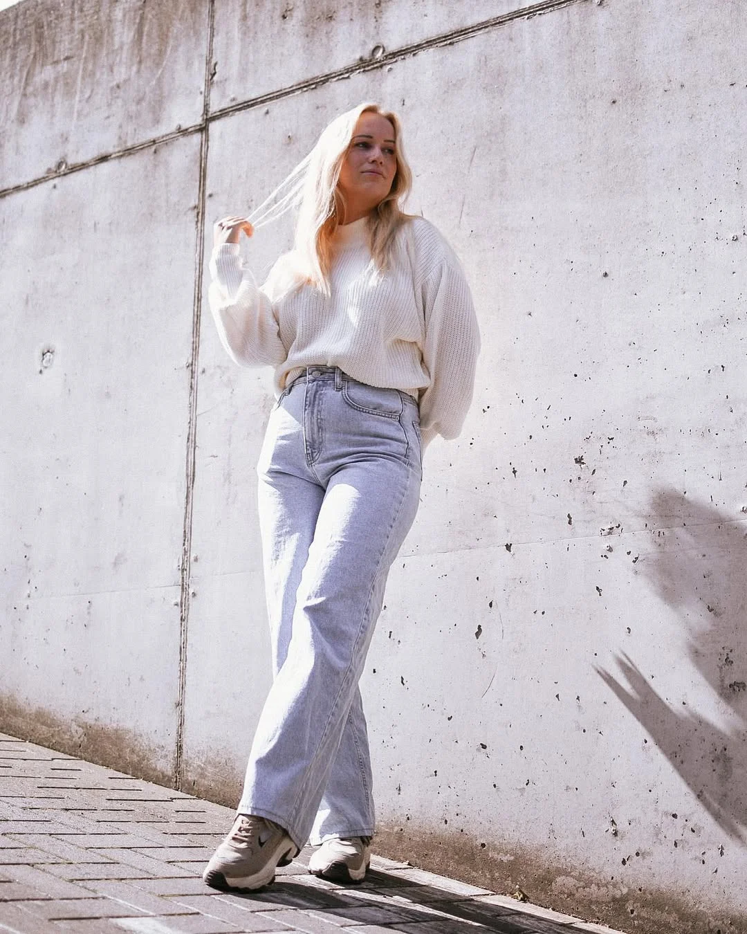 fall outfits with sneakers 2026 Soft Knitwear and Pale Denim for Minimal Fall Dressing