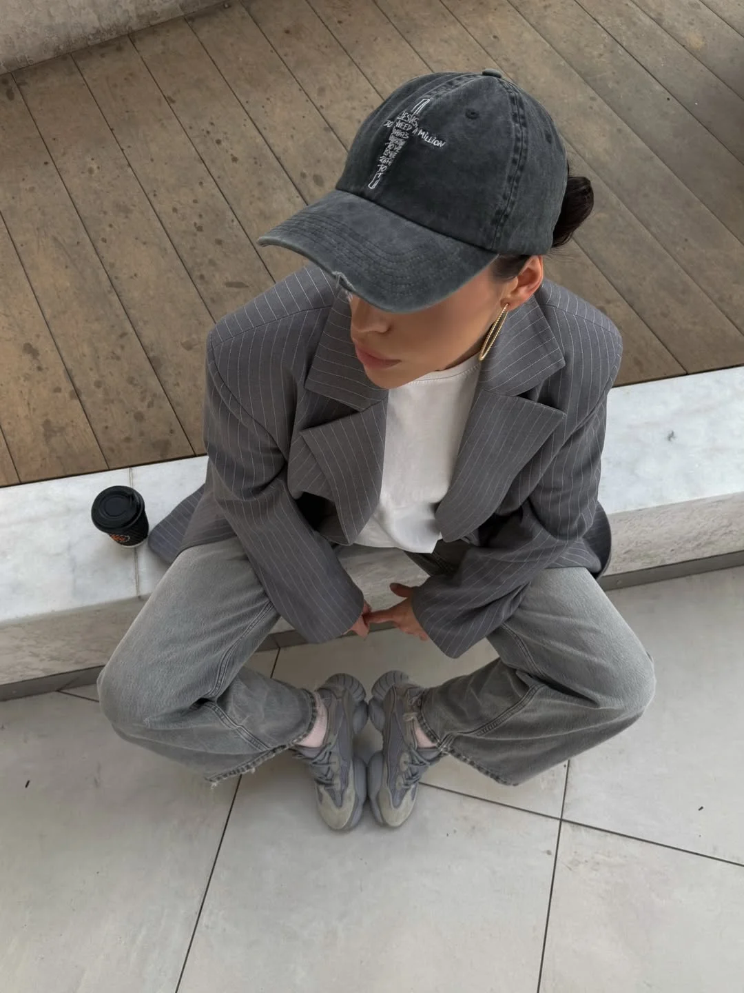 fall outfits with sneakers 2026 Pinstripe Blazers with Sneakers and Vintage Caps
