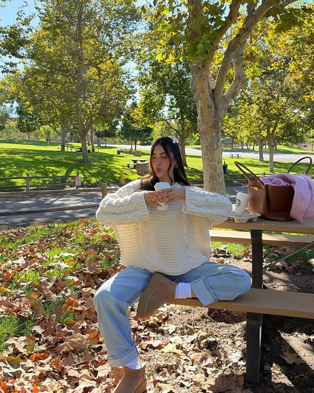 fall outfits with sweater 2026 Chunky Cable Knit For Relaxed Autumn Weekends